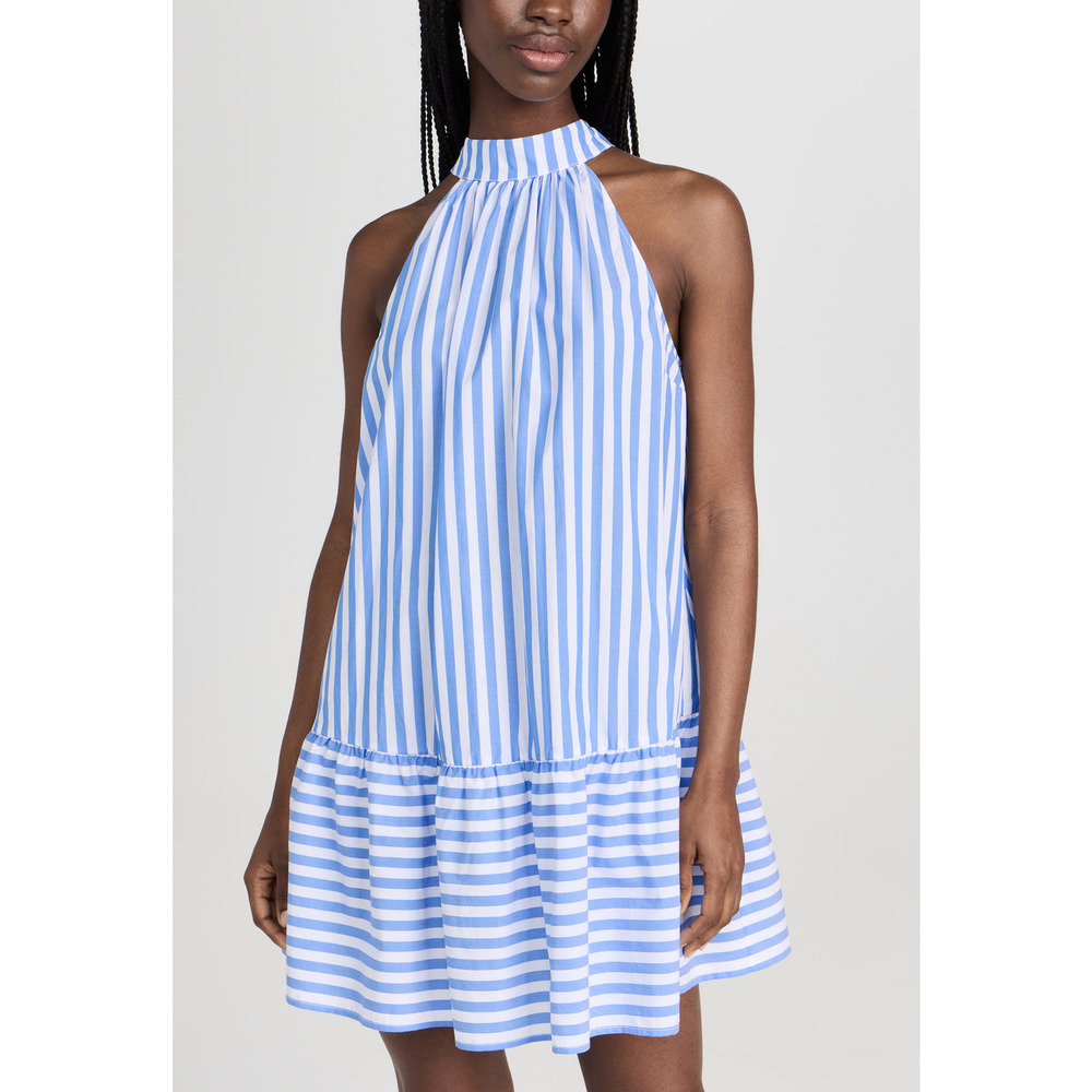 Staud 'Marlowe' Blue Halterneck Dress Size XS